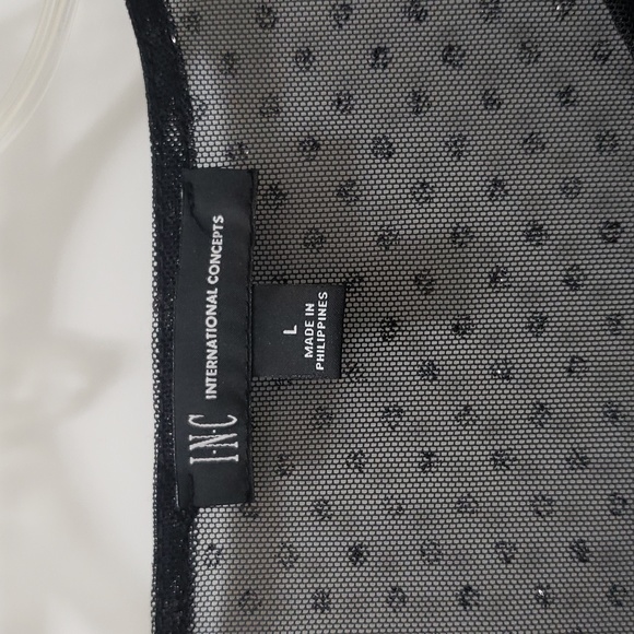 NWOT INC International Concepts Long Sleeve Sheer Top - Picture 4 of 5